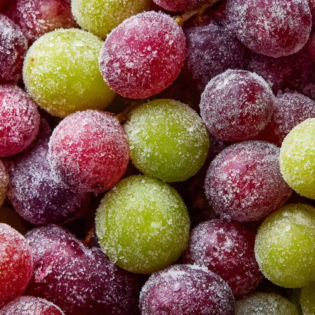Healthy Sour Candy Frozen Grapes Recipe - Recipe Image
