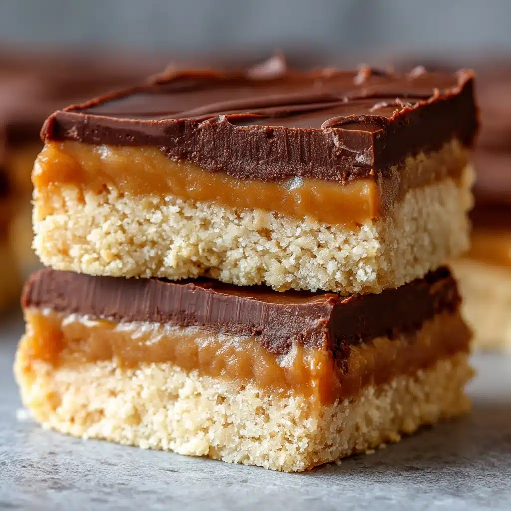 Healthy Peanut Butter Twix Bars Recipe - Recipe Image