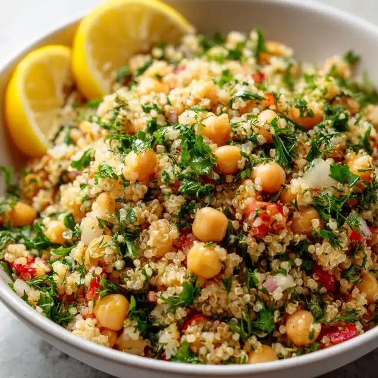 Lemon Herb Quinoa with Chickpeas Recipe