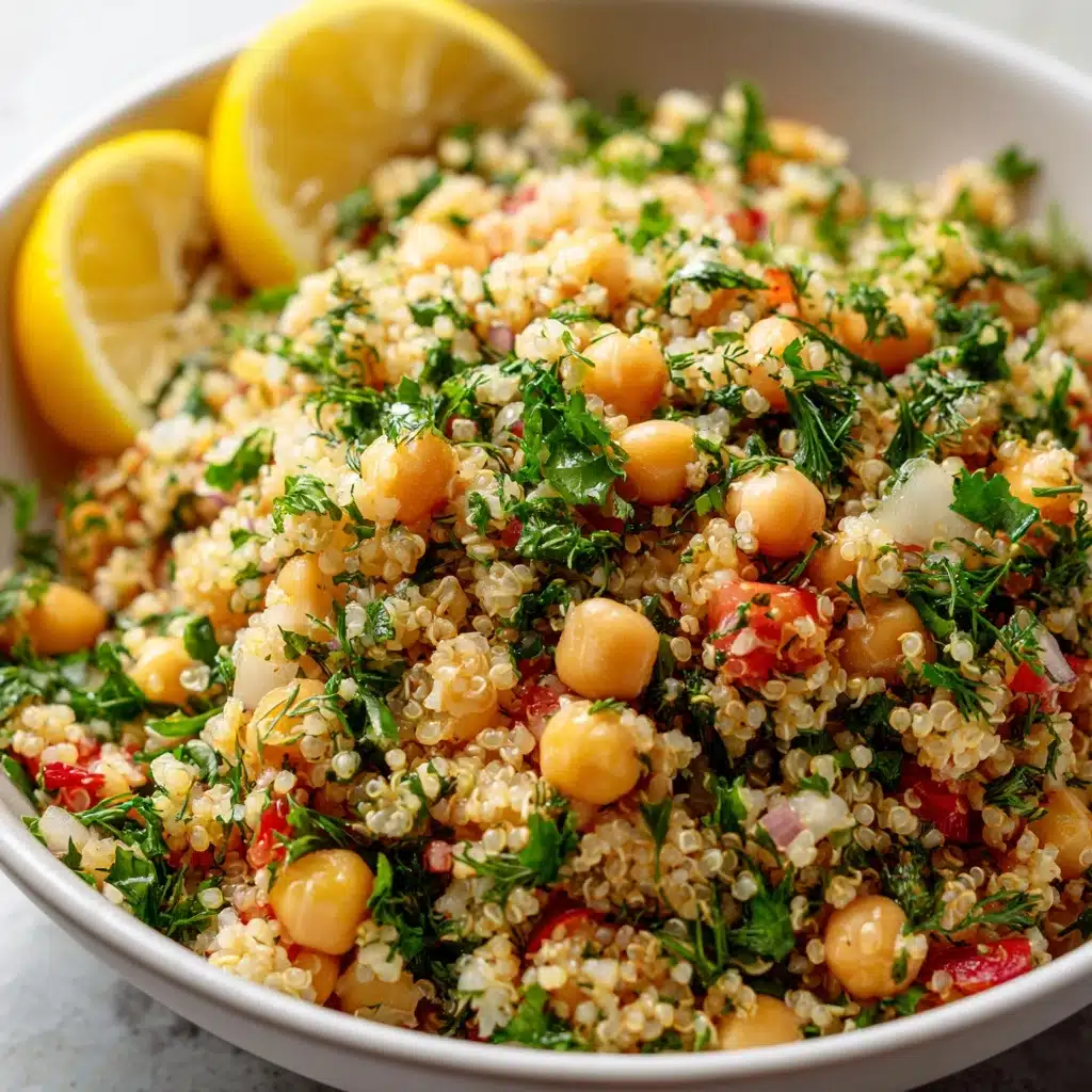 Lemon Herb Quinoa with Chickpeas Recipe