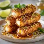 Swicy Pistachio Halloumi with Lime Glaze Recipe