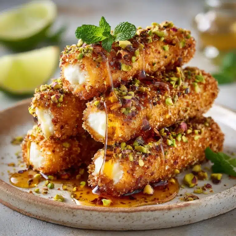 Swicy Pistachio Halloumi with Lime Glaze Recipe