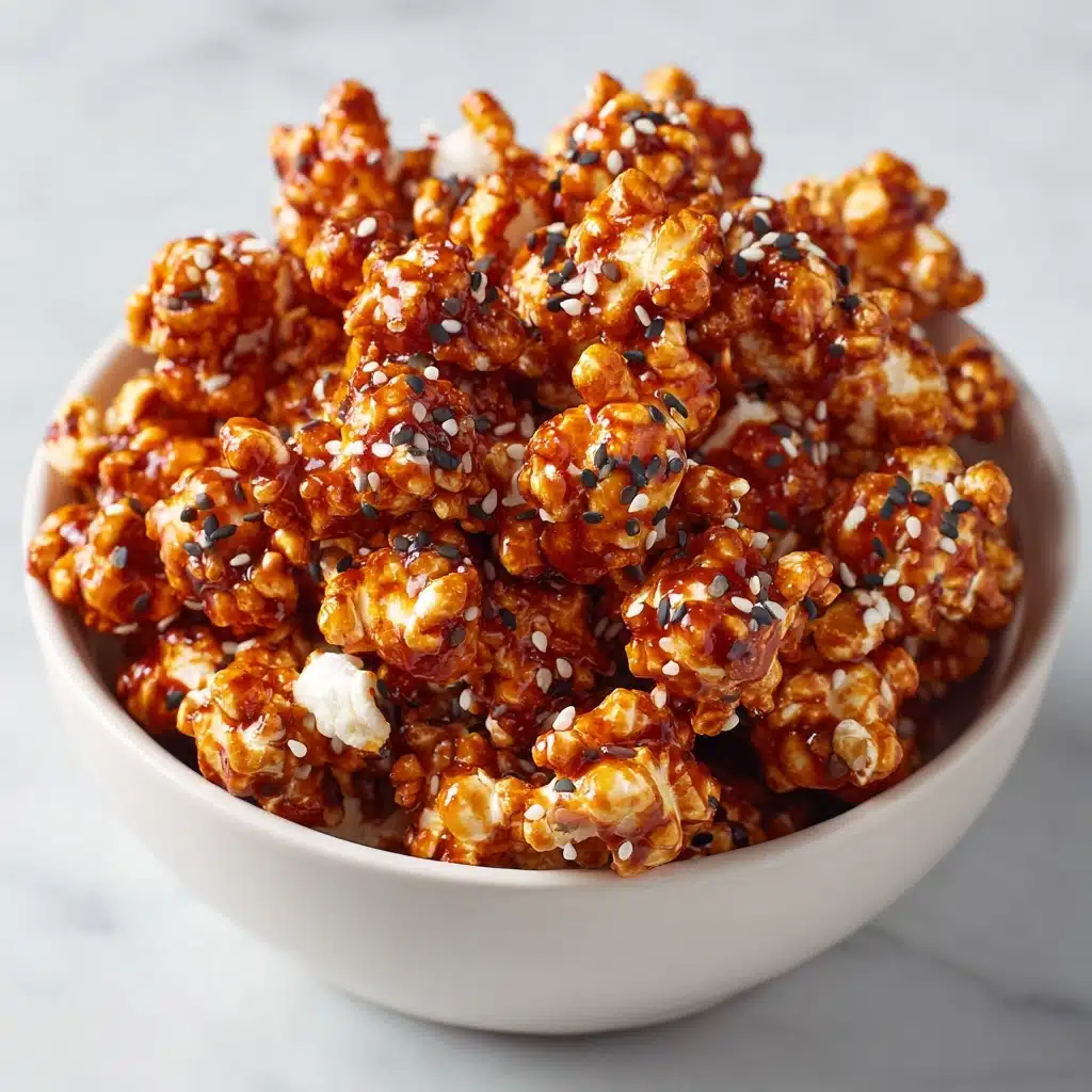 Gochujang Caramel Popcorn with Sesame Seeds Recipe