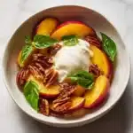 Peach & Burrata Caprese Recipe