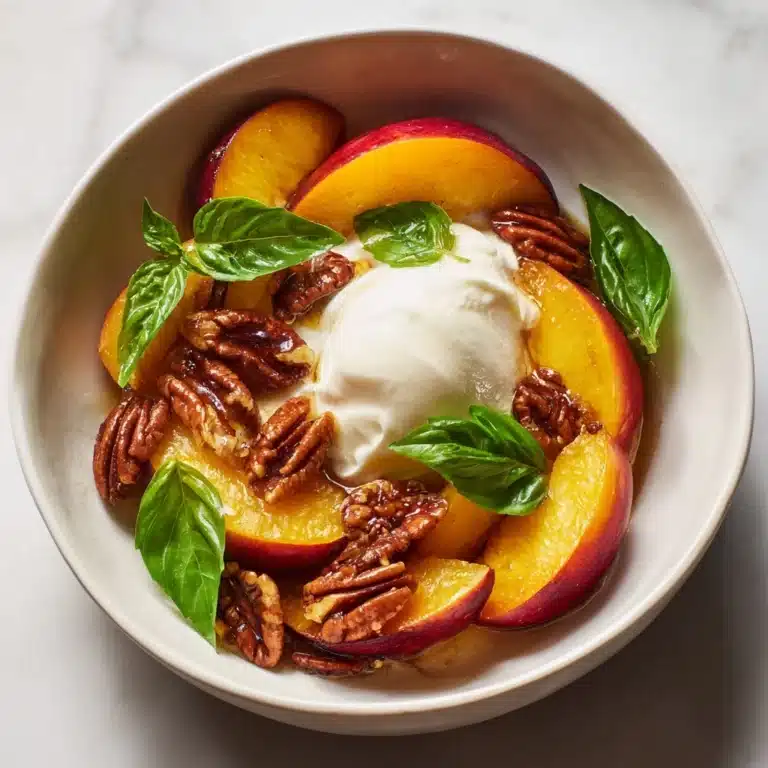 Peach & Burrata Caprese Recipe