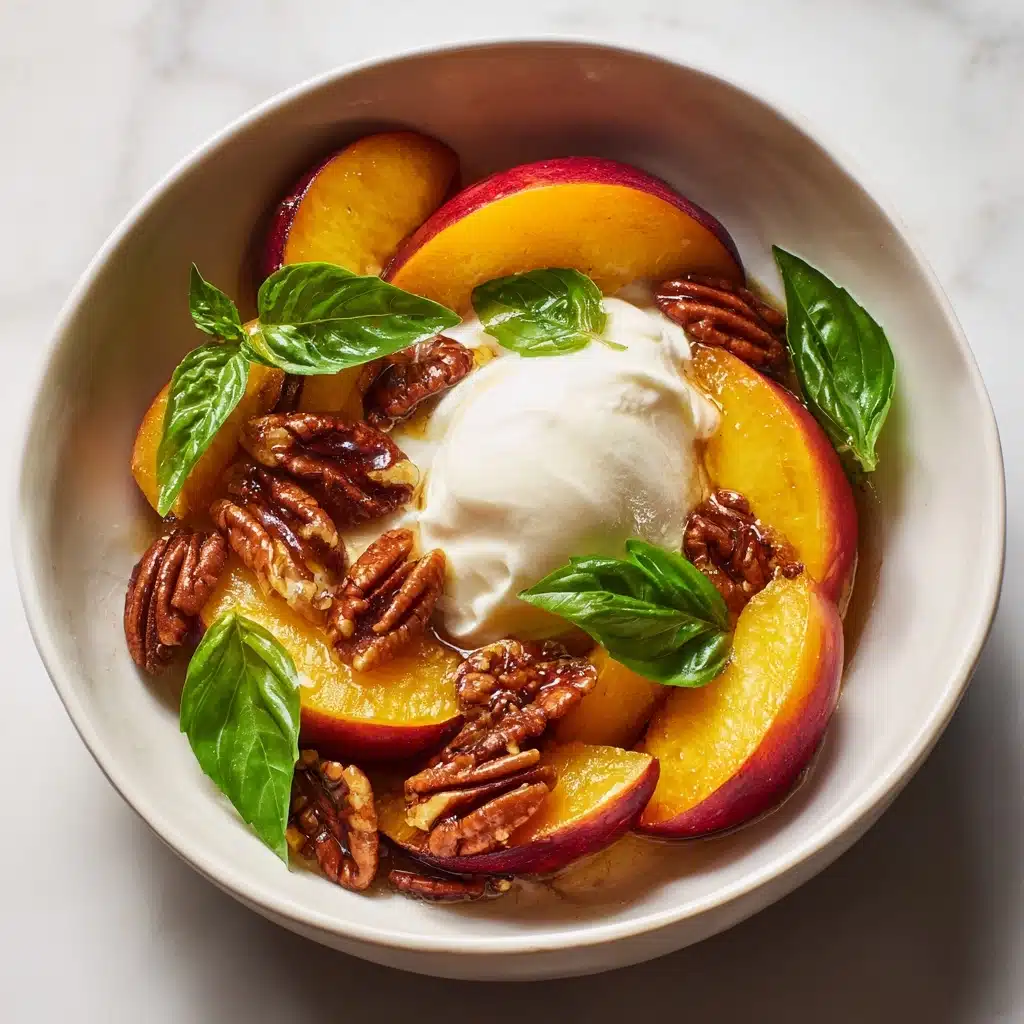 Peach & Burrata Caprese Recipe