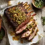 Buttermilk Brined Lamb with Mint and Pistachio Relish Recipe