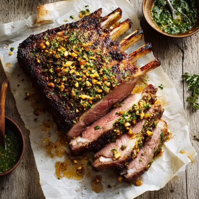Buttermilk Brined Lamb with Mint and Pistachio Relish Recipe