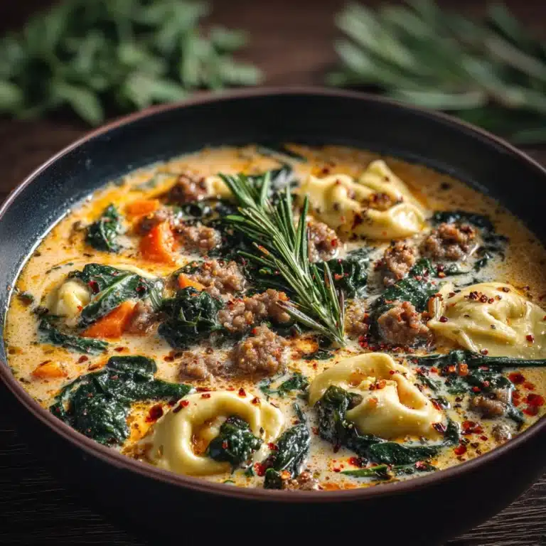 Creamy Sausage Tortellini Soup Recipe