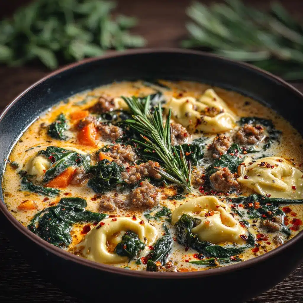 Creamy Sausage Tortellini Soup Recipe - Recipe Image