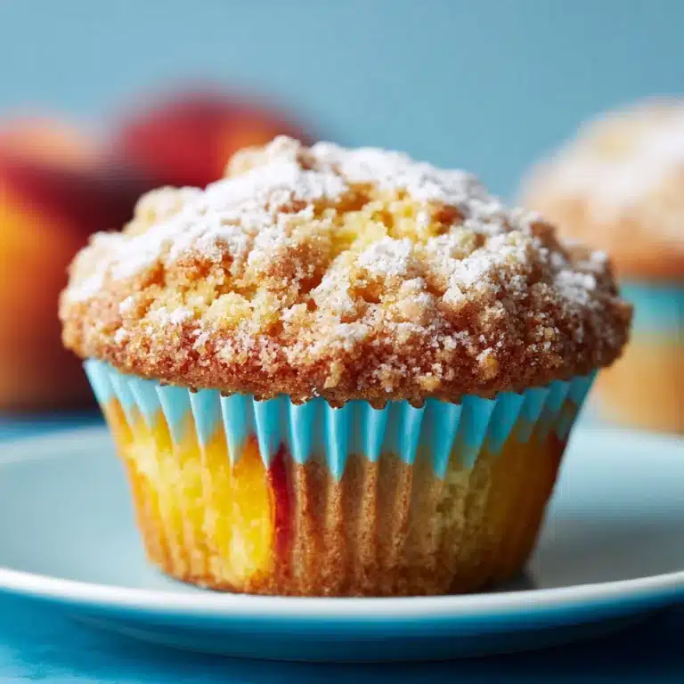 Vegan Peach Muffins Recipe