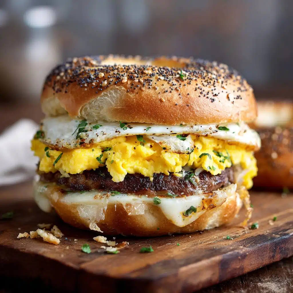 Steak Egg Cheese Bagel Recipe - Recipe Image