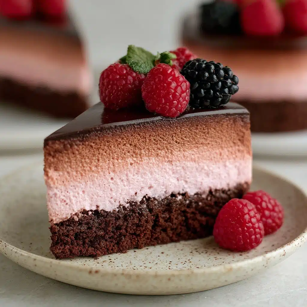 Chocolate Raspberry Mousse Cake Recipe - Recipe Image