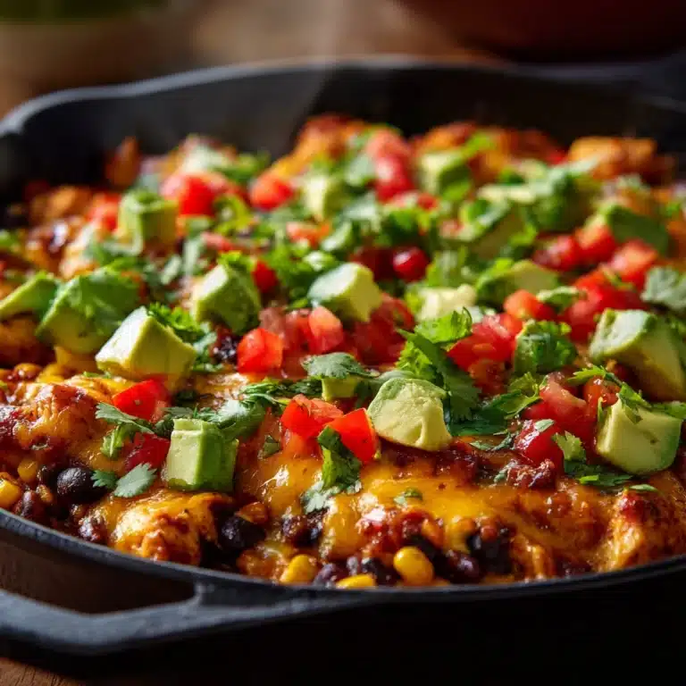 Cheesy Chicken Burrito Skillet Recipe