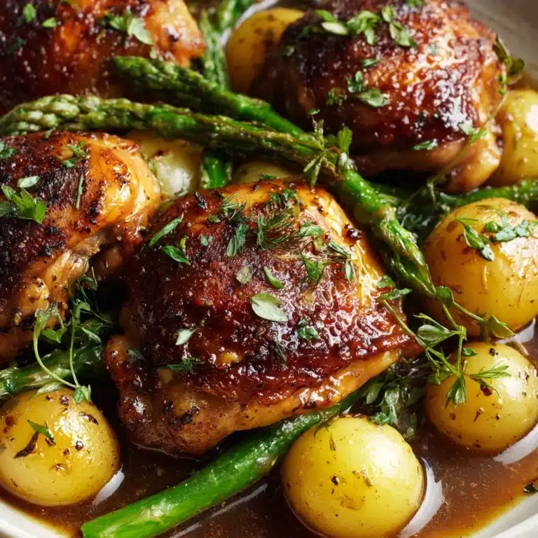 One-Pan Roasted Chicken with Spring Vegetables Recipe