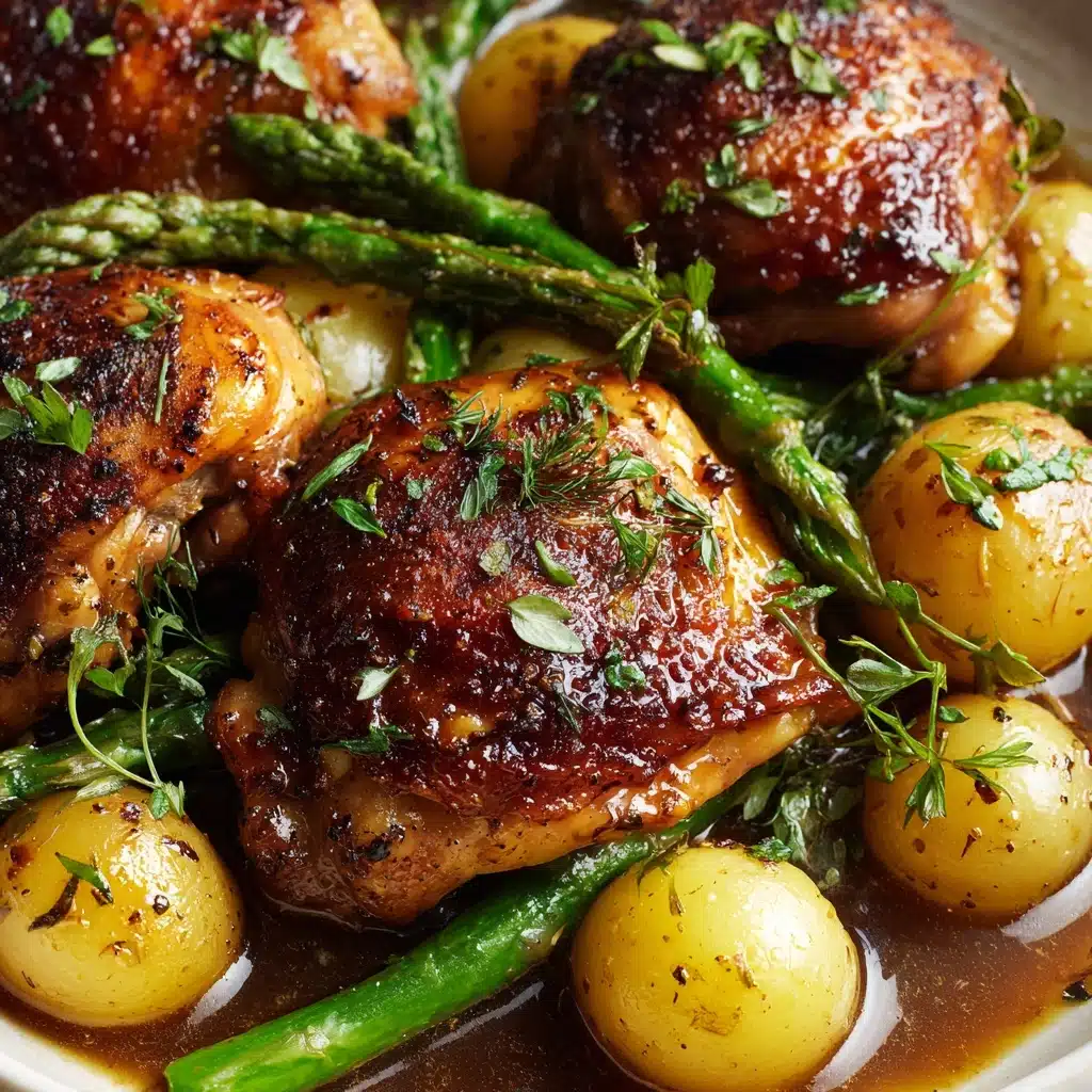 One-Pan Roasted Chicken with Spring Vegetables Recipe