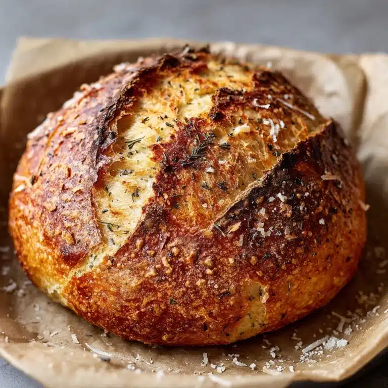 Garlic Parmesan Herb Bread Recipe
