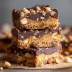 No Bake Chocolate Peanut Butter Protein Bars Recipe