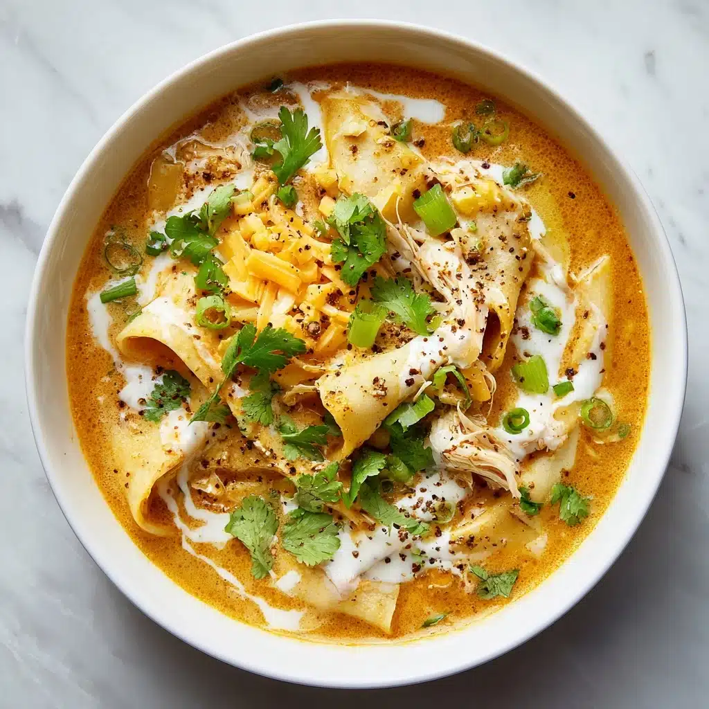 Creamy Chicken Enchilada Soup Recipe - Recipe Image