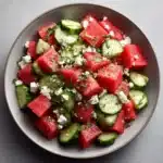 Watermelon Feta Cucumber Salad Recipe