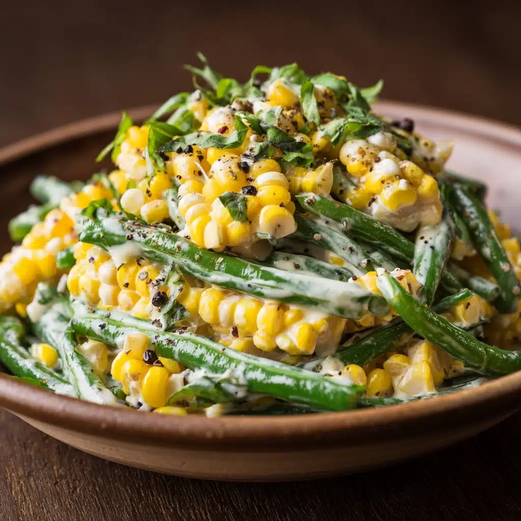 Summer Corn & Green Beans with Herb Butter Recipe - Recipe Image