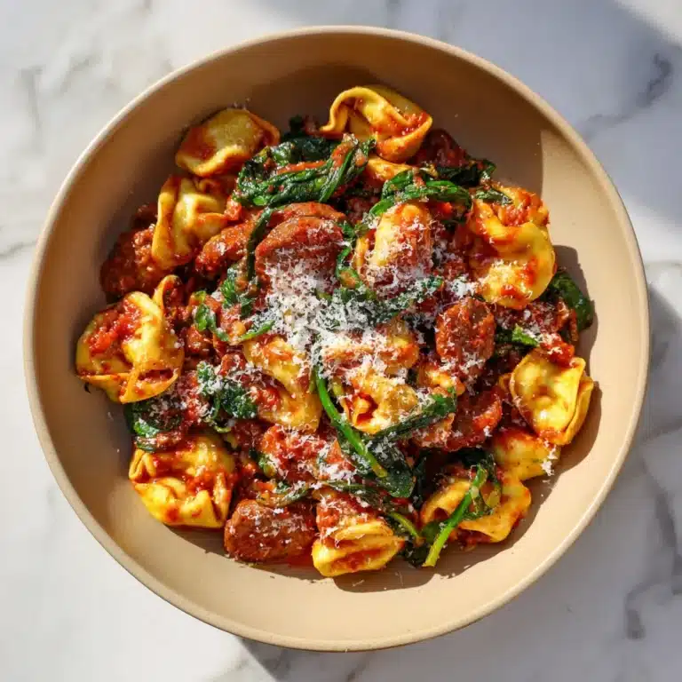 One Pan Tortellini with Sausage Recipe