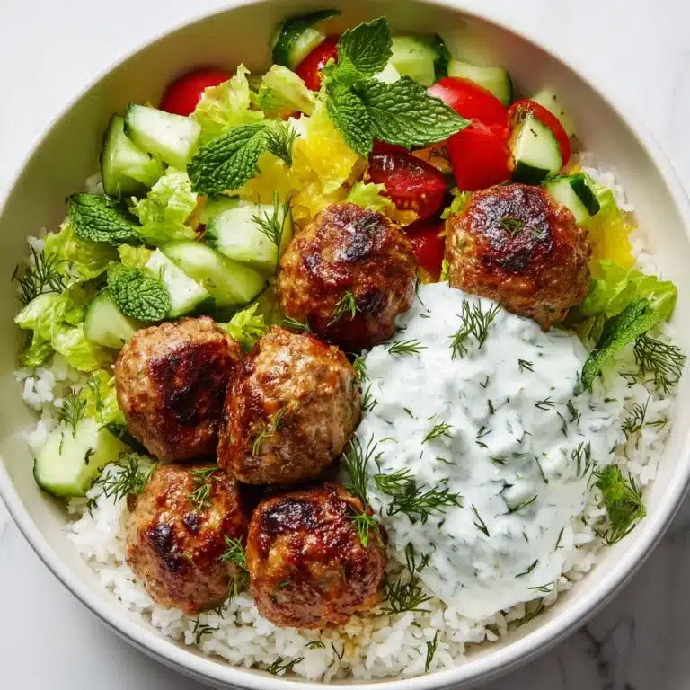 Greek Chicken Meatballs Recipe