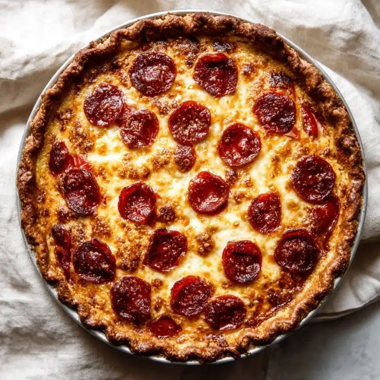 Pepperoni Pizza Quiche Recipe