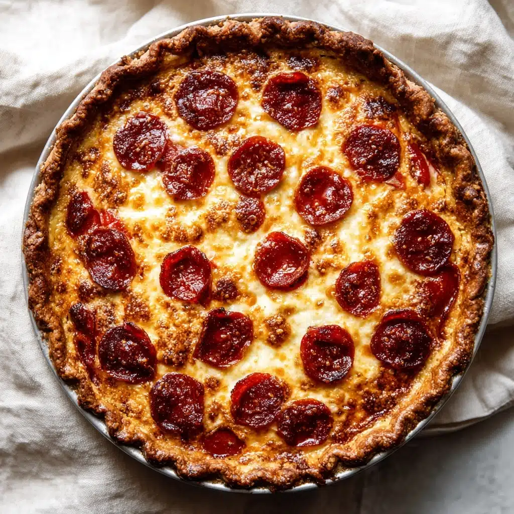 Pepperoni Pizza Quiche Recipe - Recipe Image