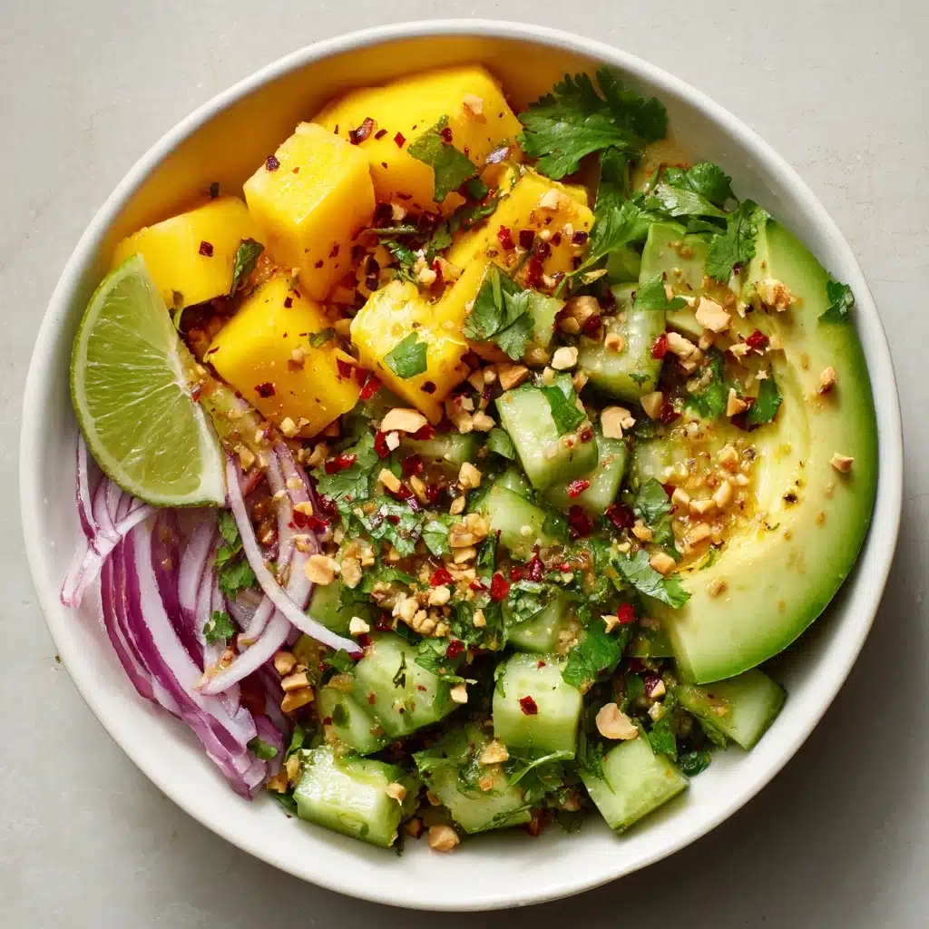 Mango Salad with Sweet Chilli Lime Dressing Recipe