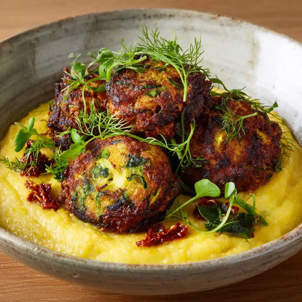 Zucchini & Polenta Fritters Recipe - Recipe Image