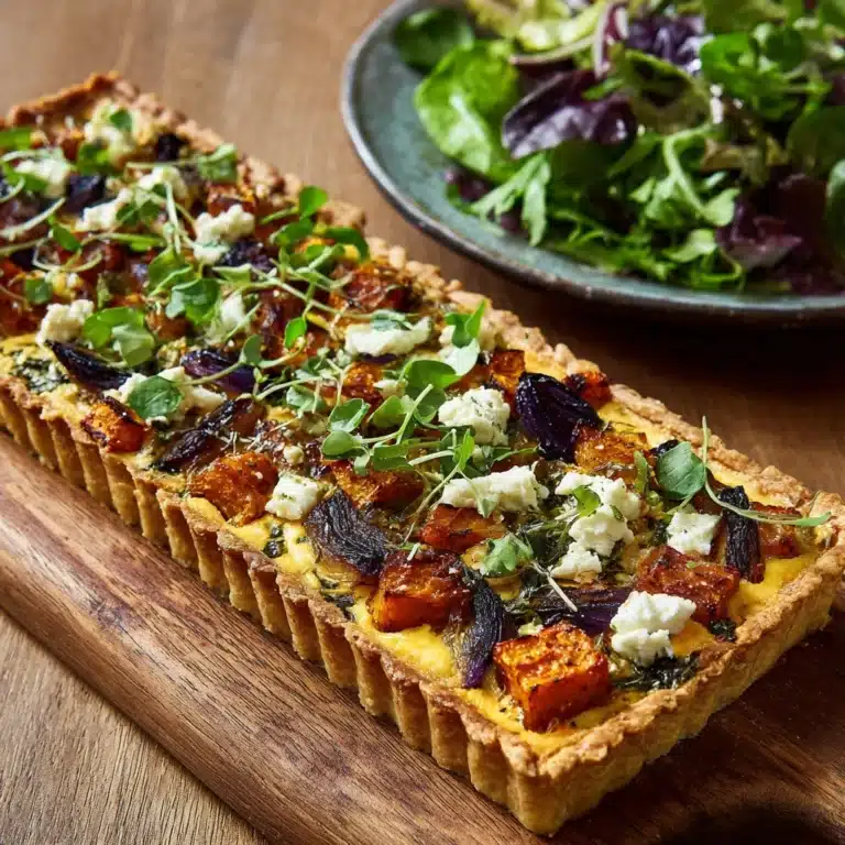 Sweet Potato, Feta & Caramelised Onion Tart Recipe