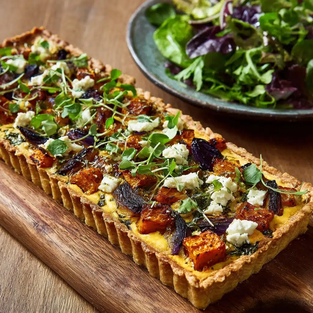 Sweet Potato, Feta & Caramelised Onion Tart Recipe - Recipe Image