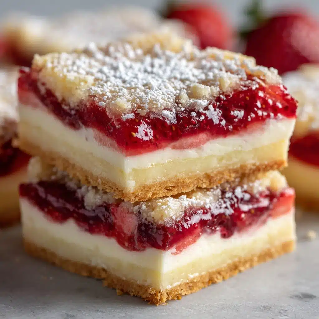 Strawberry Lemon Cheesecake Bars Recipe - Recipe Image