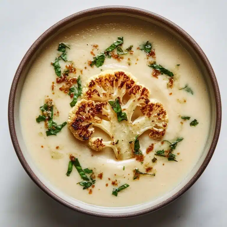 Creamy Roasted Cauliflower Soup Recipe