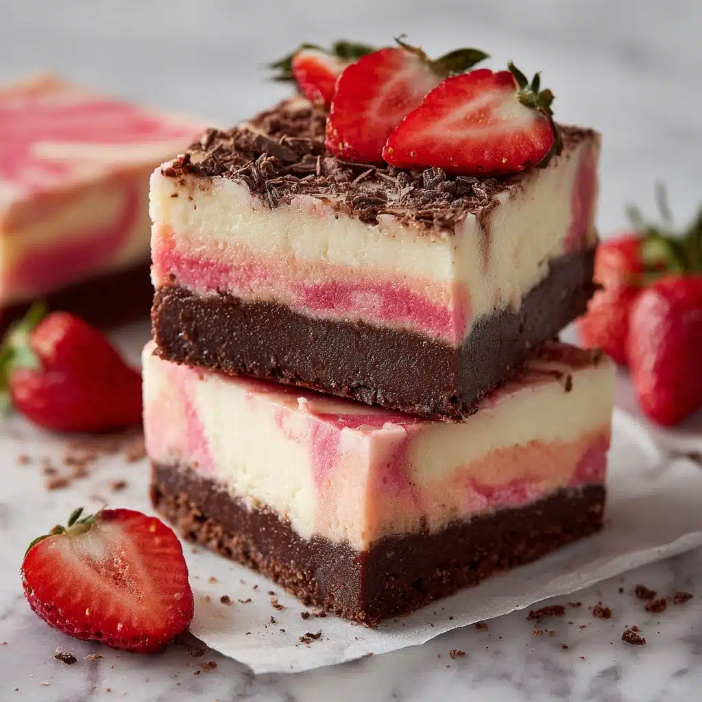 Strawberry Cheesecake Brownies Recipe - Recipe Image