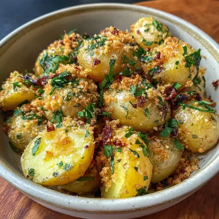 Roasted Garlic Butter Parmesan Potatoes Recipe