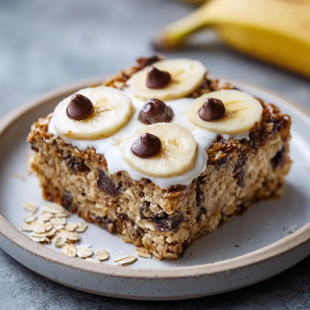 Baked Banana Chocolate Chip Oatmeal Recipe