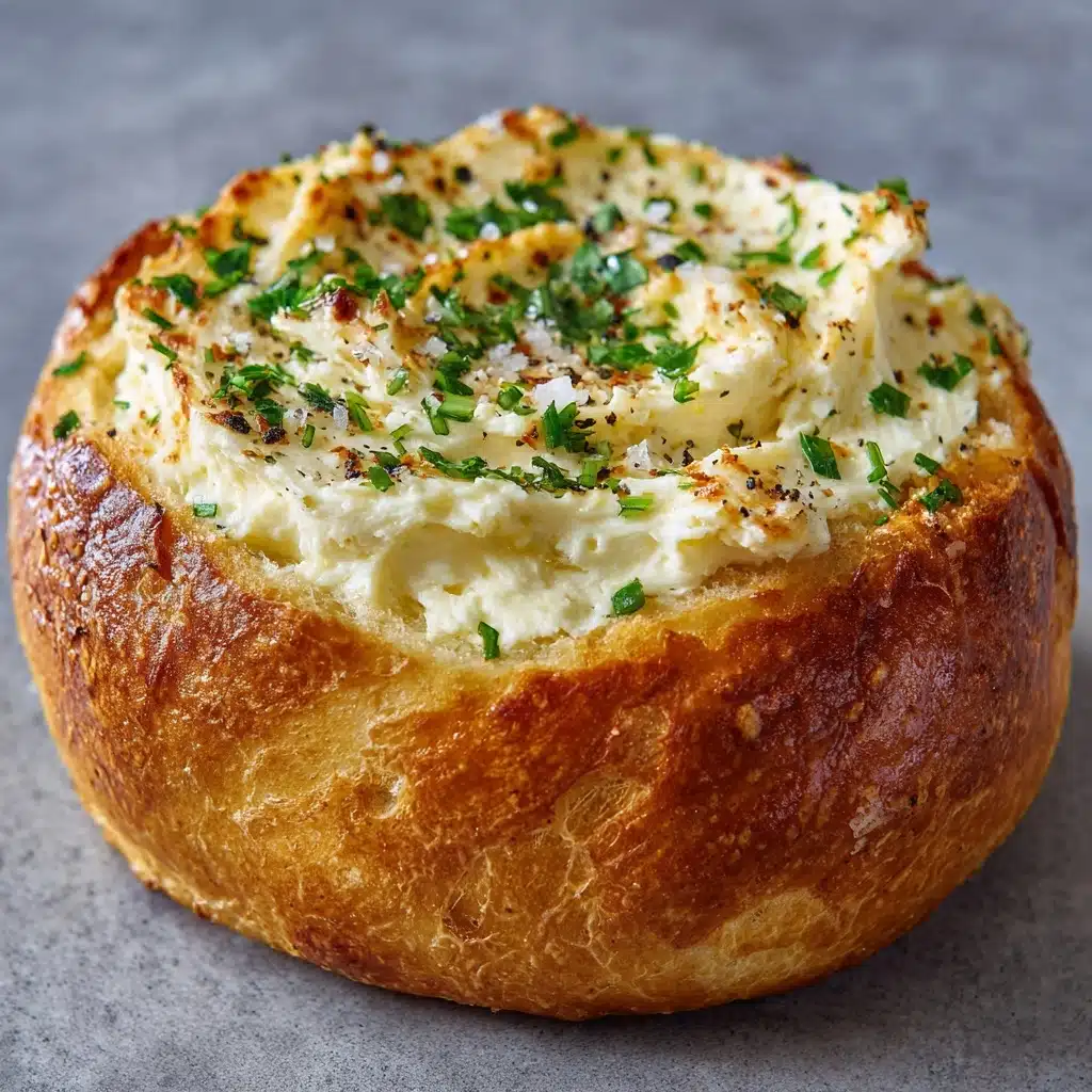 Cream Cheese Stuffed Garlic Bagels Recipe - Recipe Image