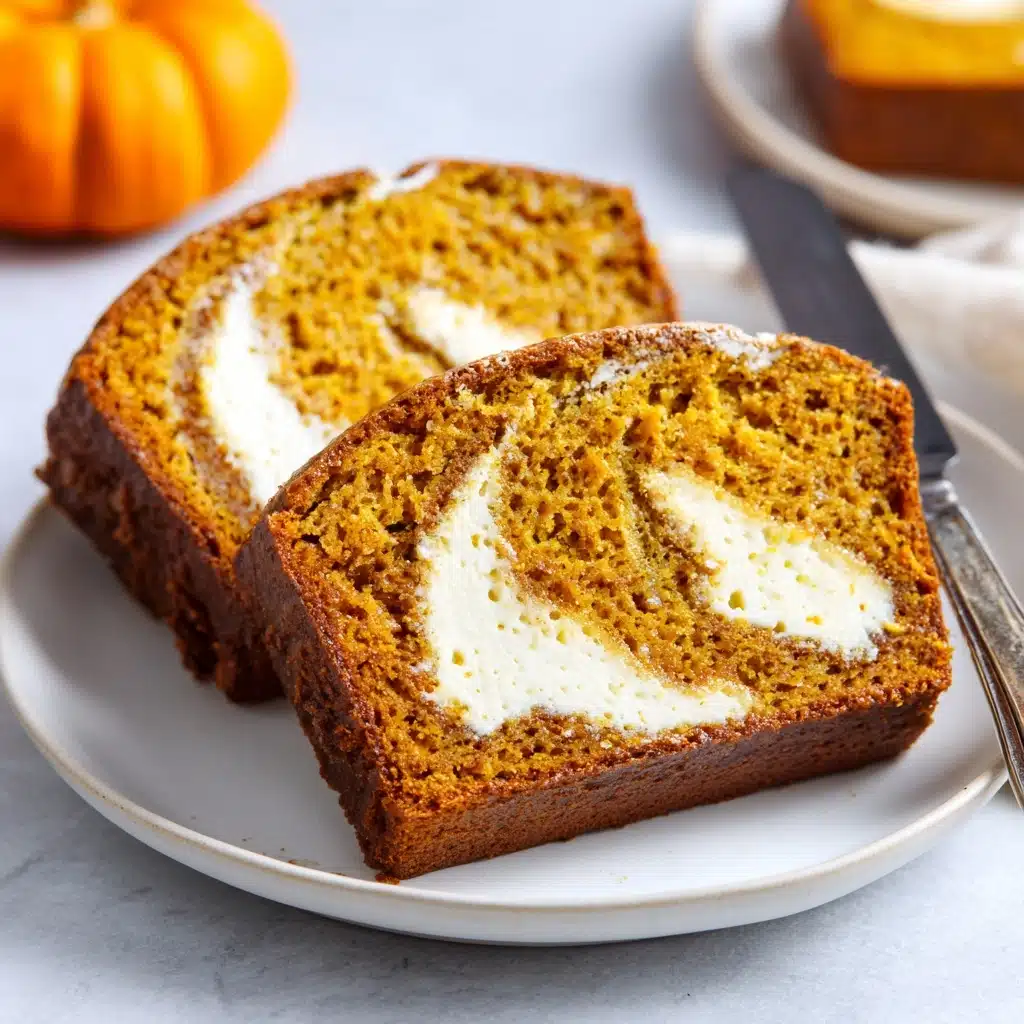 Keto Pumpkin Bread with Cream Cheese Filling Recipe - Recipe Image