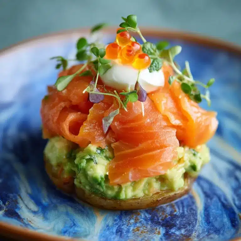 Smoked Salmon and Avocado Eggs Royale Recipe