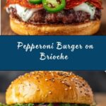 Pepperoni Burger Provolone Brioche Recipe