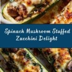 Spinach, Mushroom, and Ricotta Stuffed Zucchini Recipe