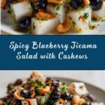 Spicy Blueberry Jicama Salad with Cashews Recipe