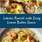 Lobster Ravioli in a Zesty Lemon Butter Sauce Recipe
