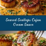 Seared Scallops Cajun Cream Sauce Recipe