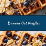 Healthy Flourless Banana Oat Waffles Recipe