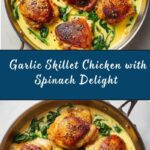 Creamy Garlic Skillet Chicken with Spinach Recipe