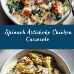 High-Protein Spinach and Artichoke Chicken Casserole Recipe