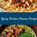 Spicy Chicken Ramen with Creamy Garlic Sauce Recipe